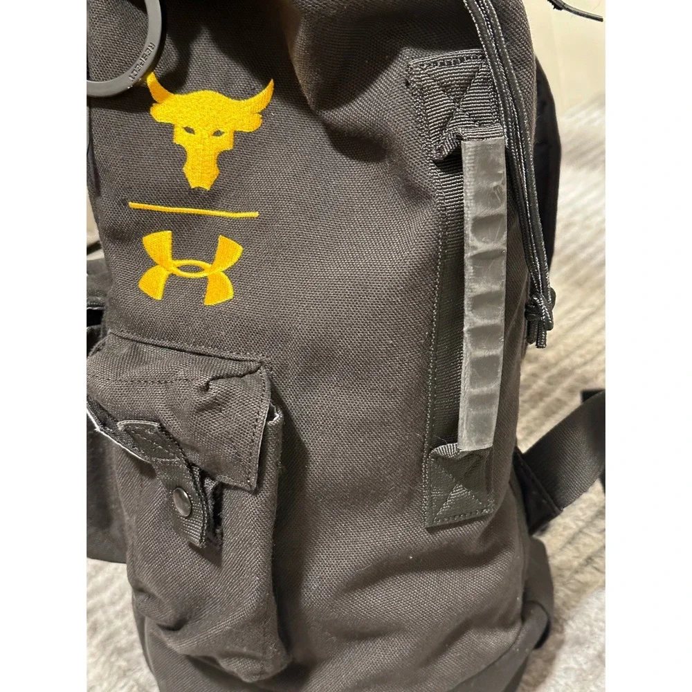 Under Armour Project Rock Bag Backpack Black/Yellow